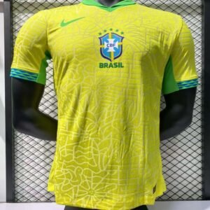 Brazil National team home and away football jerseys single top free shipping