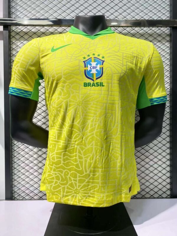 Brazil National team home and away football jerseys single top free shipping